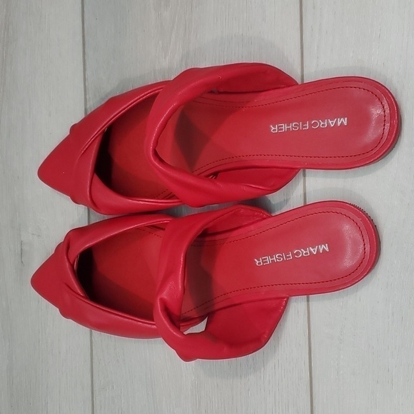 Marc Fisher Women Satera Red Pointed Toe Flats Loafer shoes sz 8M - Picture 7 of 13